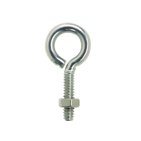 3/16 In. X 1-1/2 In. L Stainless Stainless Steel Eyebolt Nut Included